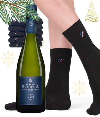 Champagne Réserve 424 Brut + Coffret Chaussettes - Photo 1